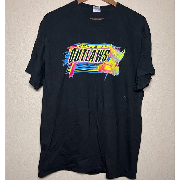 Port & Company 🏁 “World of Outlaws” Sprint Car Graphic Tee – Size XL - Picture 1 of 6